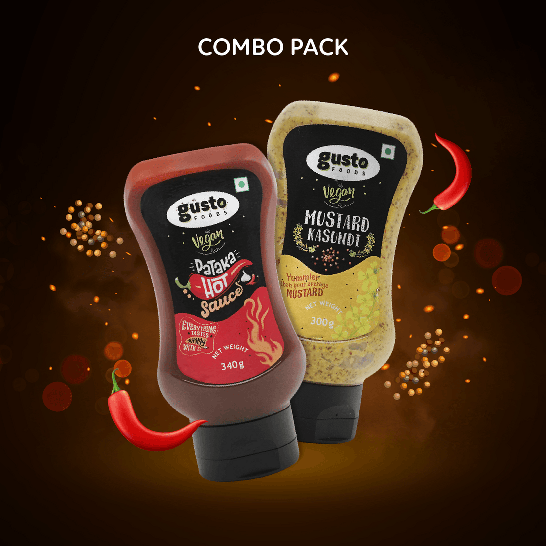 Mustard Kasundi & Pataka Hot Sauce