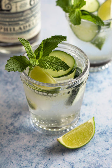 Gin Minty Lime Cocktail using  Gusto's Lime Juice