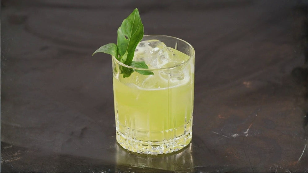 Gin Basil Smash using Gusto Lime Juice