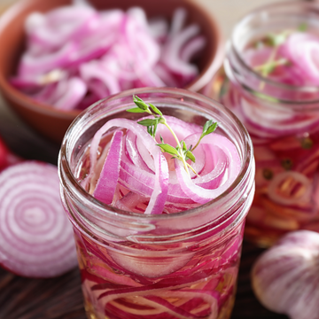 Pulled BBQ Jackfruit Tacos with Sirka Pyaaz (Pickled Onions)