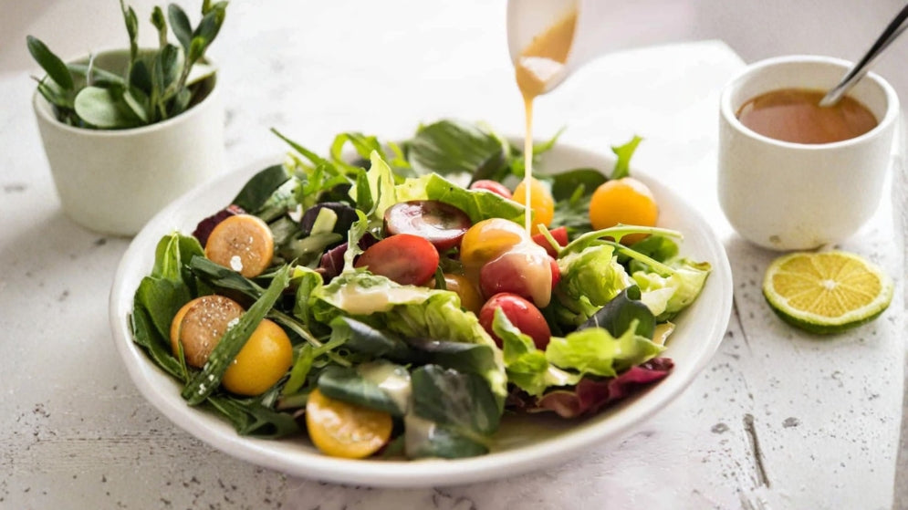 Honey Mustard Salad Dressing using  Gusto's Mustard Kasundi and Apple Cider Vinegar