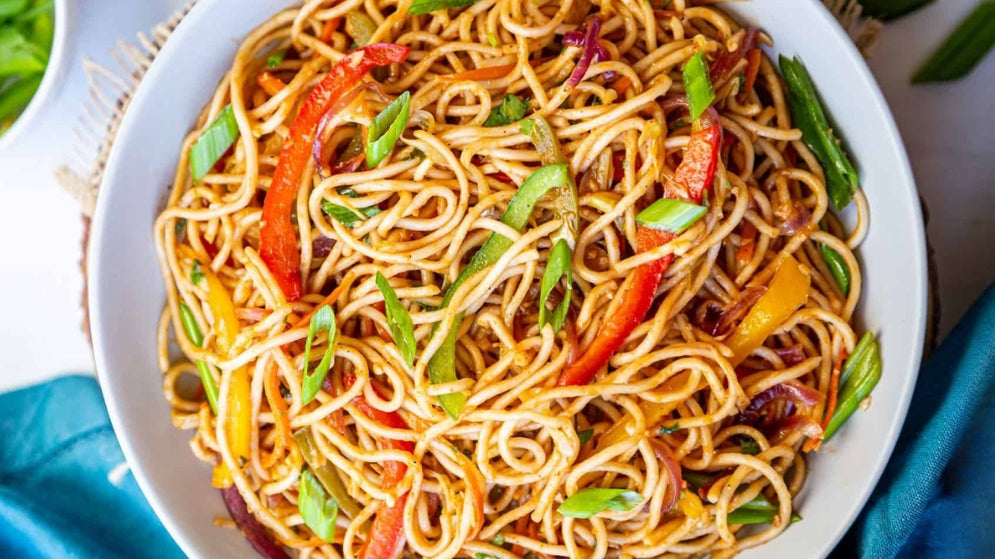 Chowmein using Gusto's Ready to Eat Chowmein Gravy along with vegetables