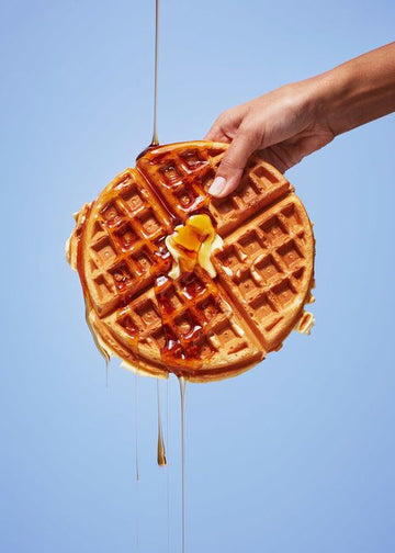 Waffles using Gusto’s syrup