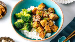 Teriyaki Tofu and Scallion Fried Rice