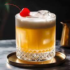 Eggless Whiskey Sour using Gusto's Lemon Juice