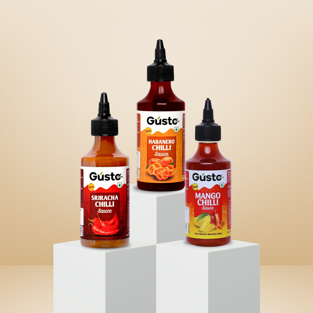 Gusto Foods Spicy Trio Sauce Combo