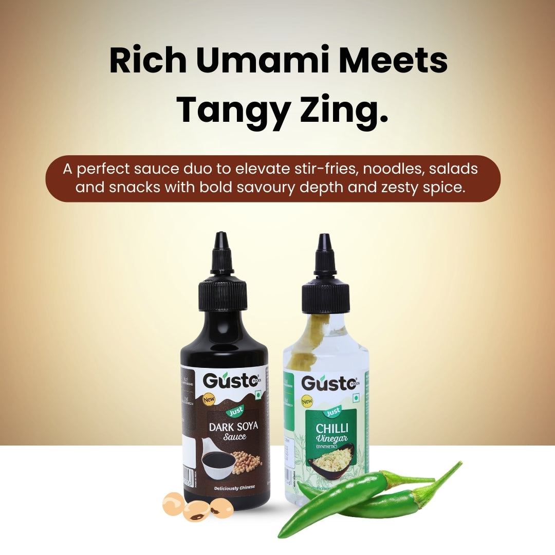 Dark Soya Sauce 210gm + Chilli Vinegar 170ml