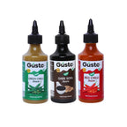 Red Chilli Sauce 200gm + Green Chilli Sauce 190gm + Dark Soya Sauce 210gm