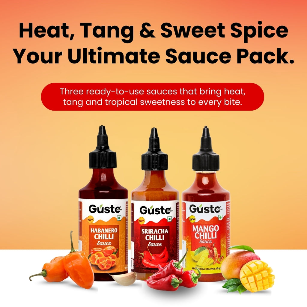 Gusto Foods Spicy Trio Sauce Combo