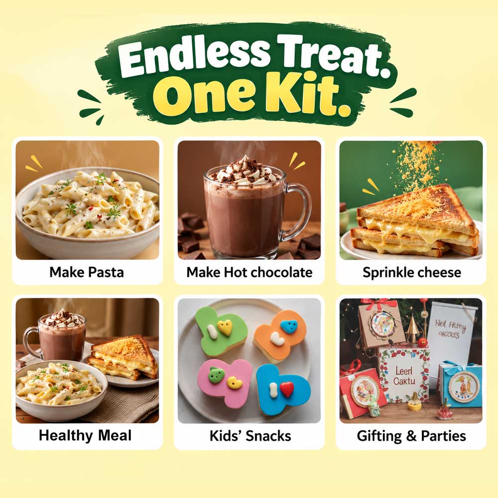 Junior Chef Kit - (PASTA MAKING AND HOT CHOCOLATE MAKING KIT)