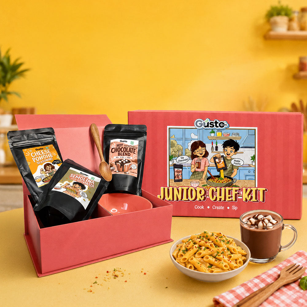 Junior Chef Kit - (PASTA MAKING AND HOT CHOCOLATE MAKING KIT)