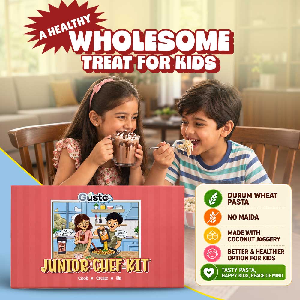 Junior Chef Kit - (PASTA MAKING AND HOT CHOCOLATE MAKING KIT)