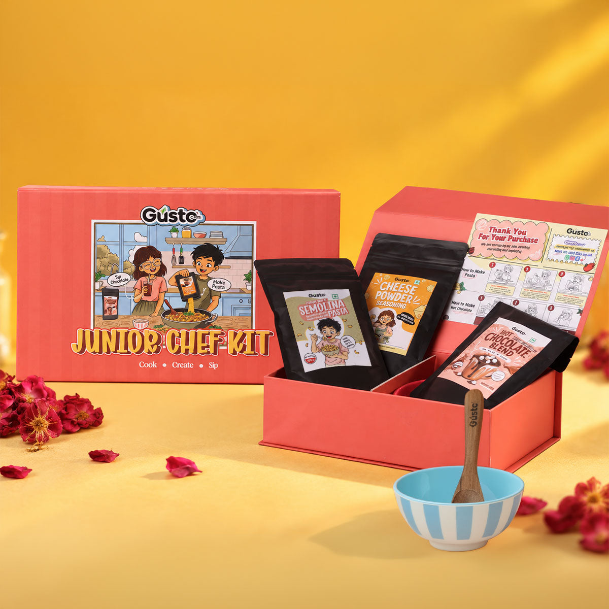Junior Chef Kit - (PASTA MAKING AND HOT CHOCOLATE MAKING KIT)