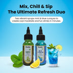 Gusto Mint & Blue Curaçao Syrup Combo