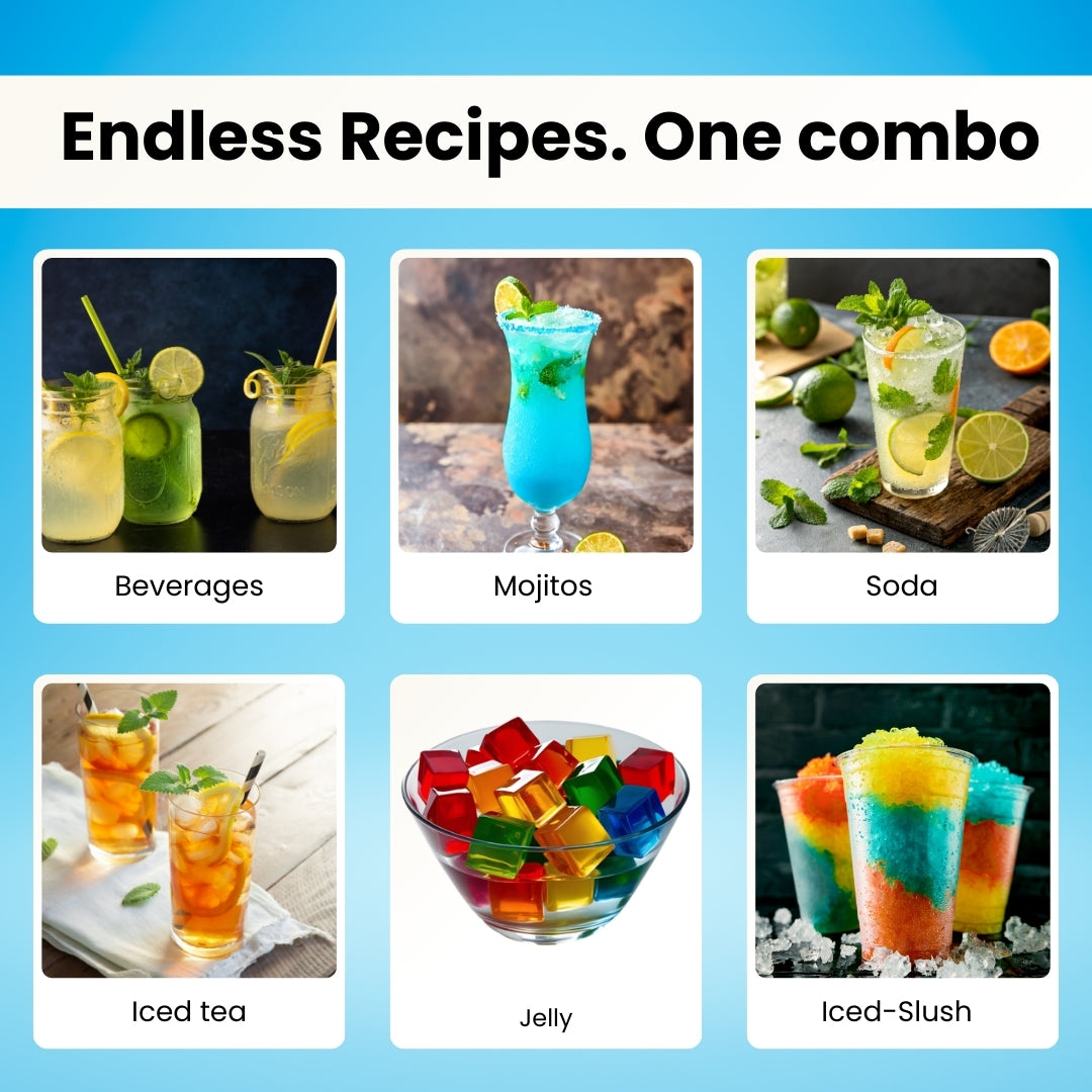 Gusto Mint & Blue Curaçao Syrup Combo