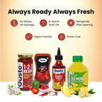Party Kit (Schezwan Gravy + pataka hot sauce + mango chilli sauce + Lemon juice concentrate)