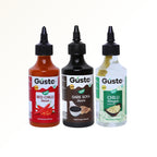 Red Chilli Sauce + Chilli Vinegar + Dark Soya Sauce