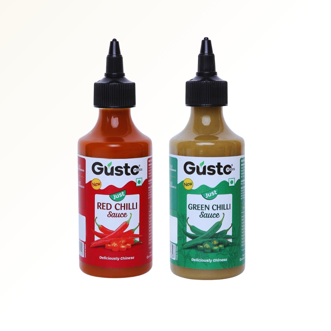 Red Chilli Sauce 200gm + Green Chilli Sauce 190gm