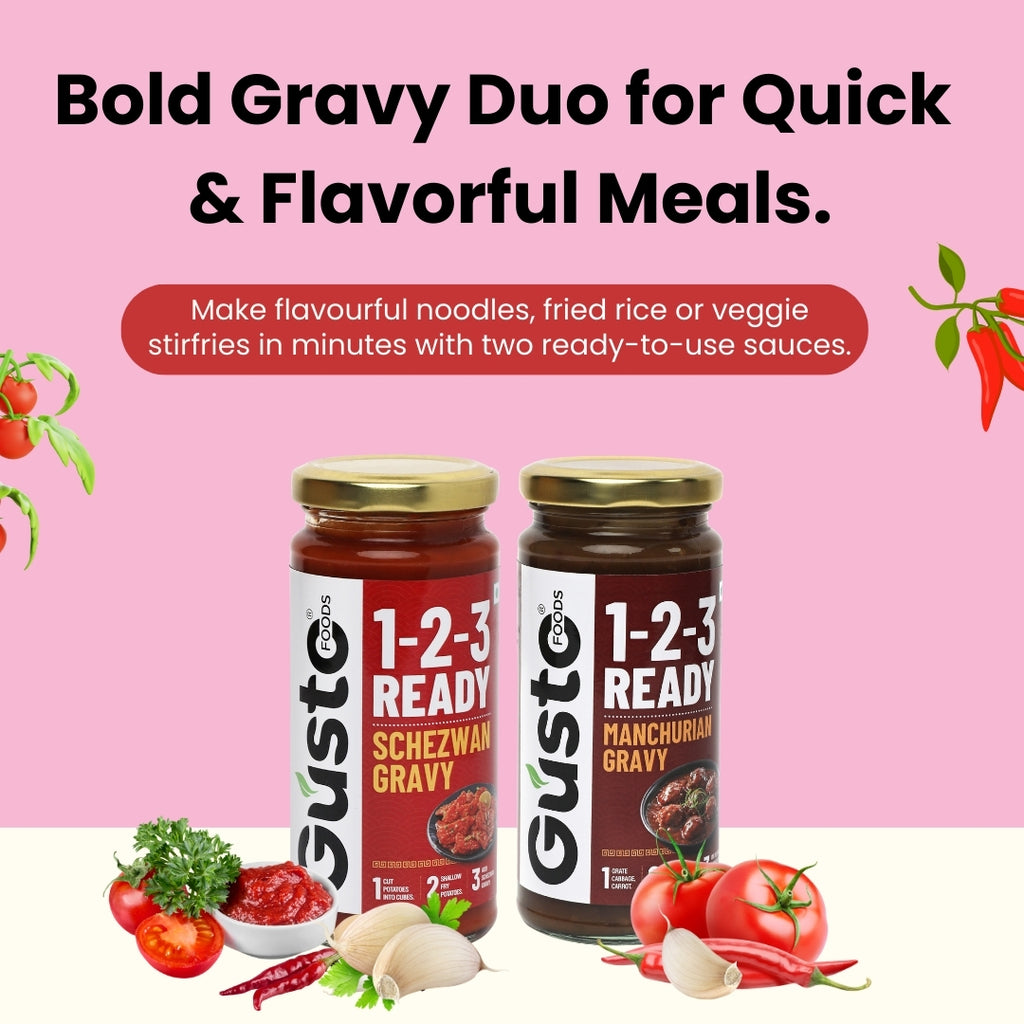 Schezwan and Manchurian Gravy Combo