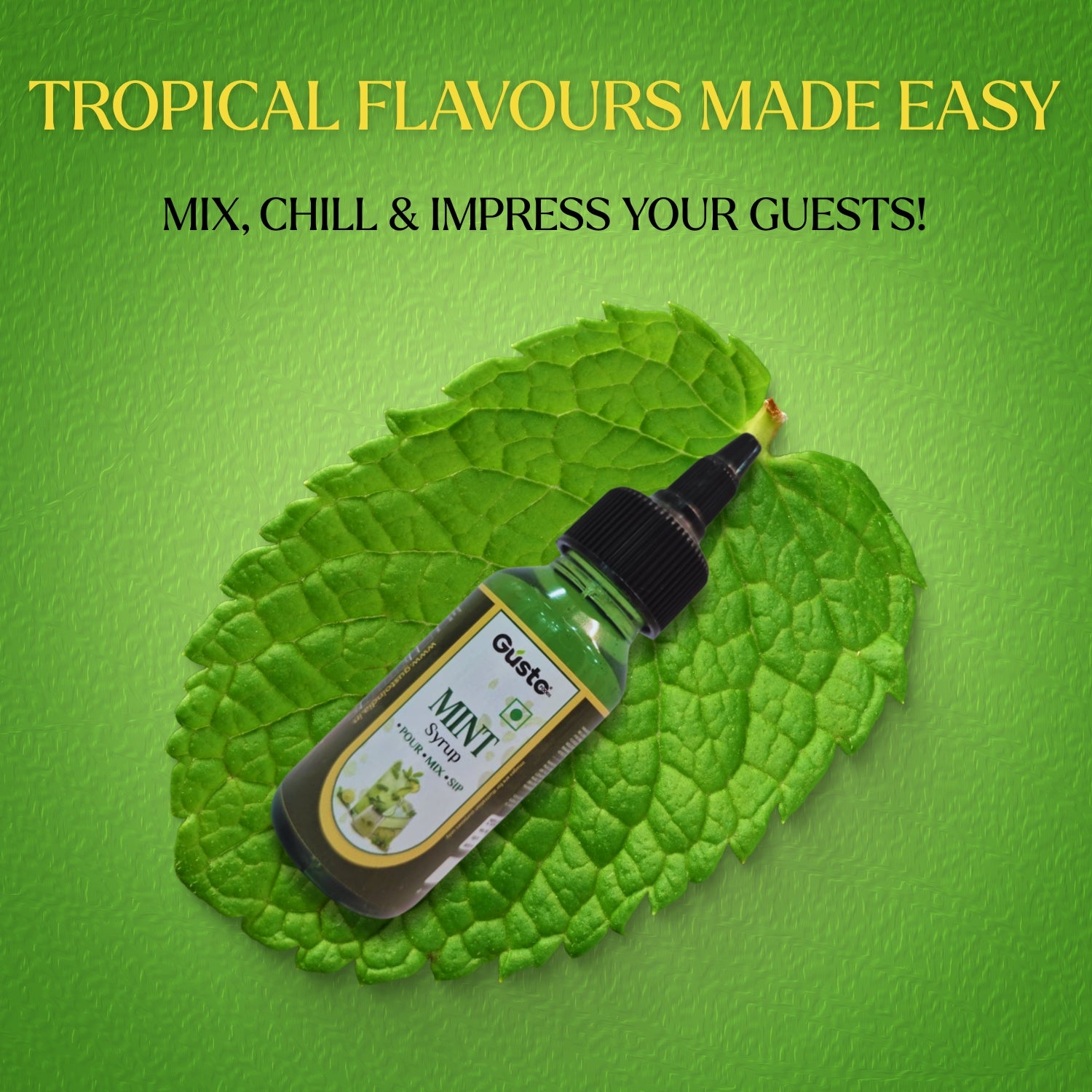Gusto Mint & Blue Curaçao Syrup Combo