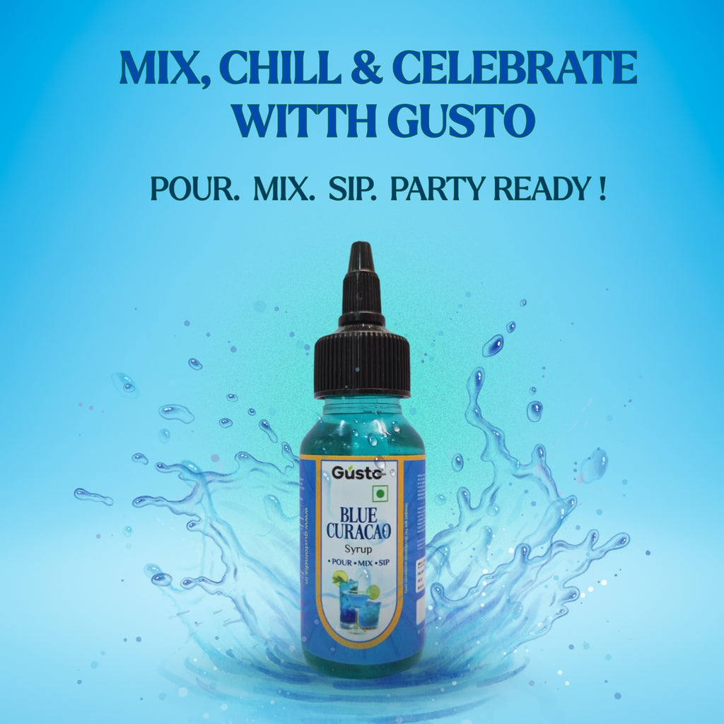 Gusto Mint & Blue Curaçao Syrup Combo